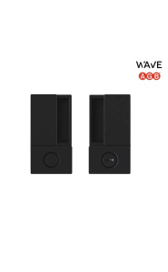 Ручка дверная AGB Wave WC Swing, черный (для распашных дверей) В300020093
