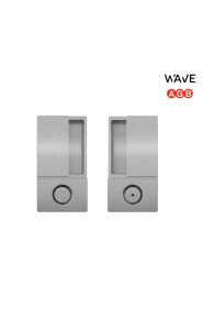 Ручка дверная AGB Wave WC Swing, матовый хром (для распашных дверей) В300020032