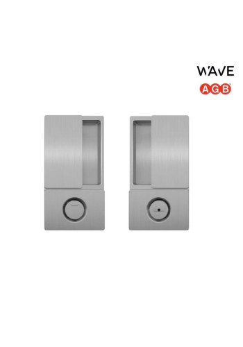 Ручка дверная AGB Wave WC Swing, матовый хром (для распашных дверей) В300020032