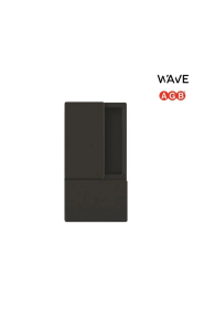 Ручка дверная AGB Wave Blind Slide, черный (для раздвижных дверей без запирания) В300000193