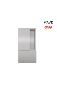 Ручка дверная AGB Wave Blind Swing, матовый хром (для распашных дверей без запирания) В300000032