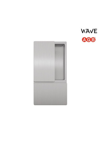 Ручка дверная AGB Wave Blind Swing, матовый хром (для распашных дверей без запирания) В300000032