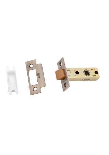 Защёлка межкомнатная BUSSARE L6-45 PLAST ANT.BRONZE (бронза, пластиковый язычок)